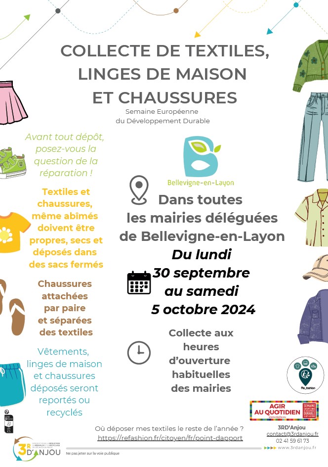 Image de l'article Collecte de textiles et chaussures